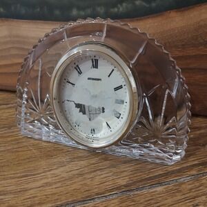 Vintage Staiger Mantle Clock Cut Crystal Germany Parts Only